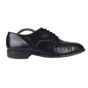 Johnston & Murphy Mens Black Flynch 56854 Cap Toe Oxford Dress Shoes Size US‎ 9